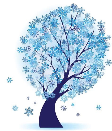 Winter Tree And Snow Scenes Stock Illustration Illustration Of