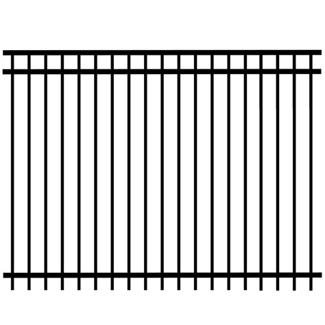 Shop Merchants Metals 6 Ft X 8 Ft Black Galvanized Steel Fence Panel At