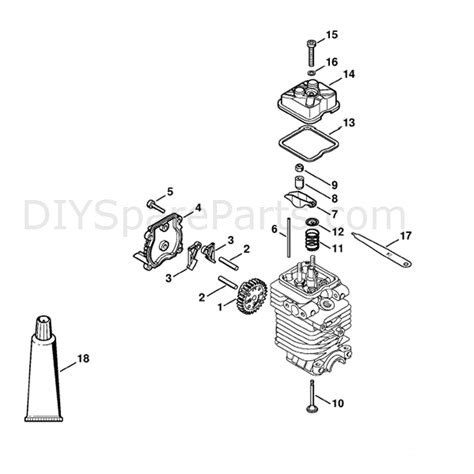 Stihl Fs 90 Brushcutter Fs90r Z Parts Diagram Valve Timing Gear