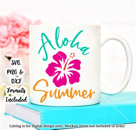 Aloha Summer Svg Hawaii Svg Flower Svg Hibiscus Svg Beach Etsy