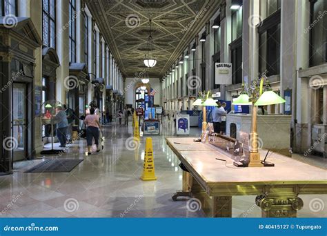 New York Post Office Editorial Photography Image Of Interior 40415127