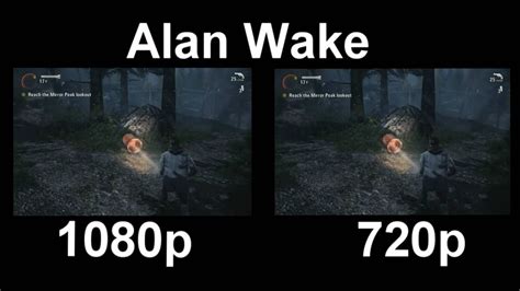 1080p Vs. 720p (Alan Wake) - YouTube