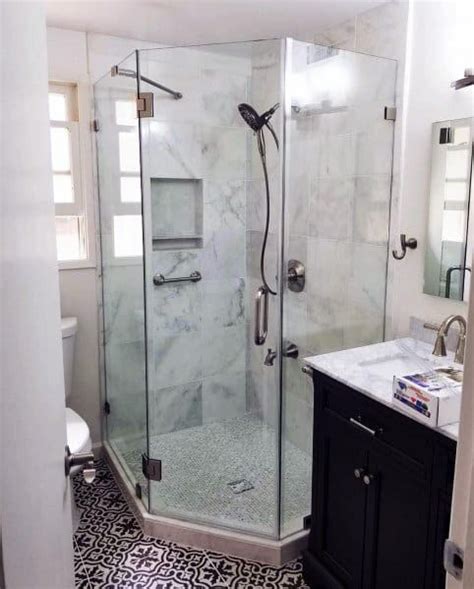 Corner Shower Ideas For Small Bathrooms Draw Metro