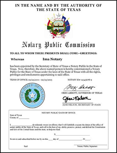 Notary Certification Texas Tutore Org Master Of Documents