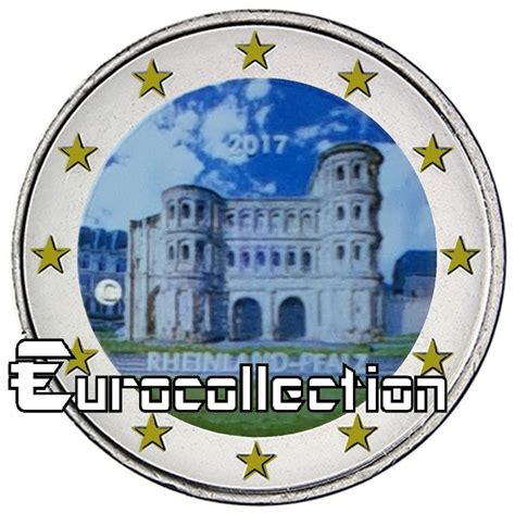 2 Euro Allemagne 2017 Rhénanie Platinat Couleur 4 Eurocollectionshop