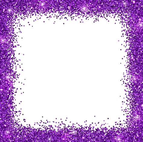 Download Shiny Purple Glitters Borderline Background