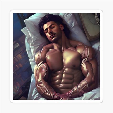 Warrior Sleeping Hunk Sticker For Sale By Withdiamonds Redbubble