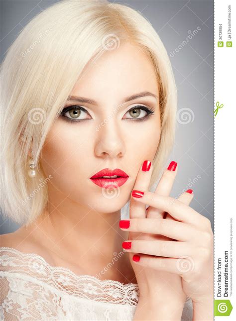 Blonde Woman Stock Photo Image Of Creative Fashion