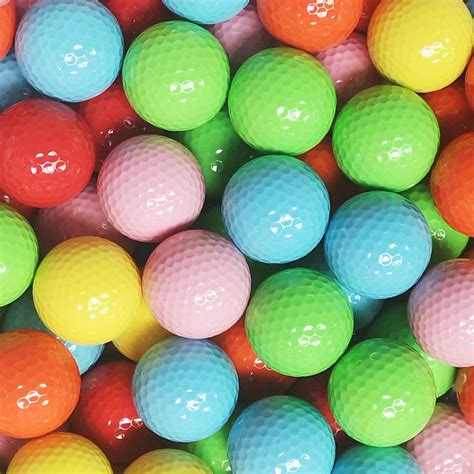 1pc Colorful Golf Ball Balls 2 Layers Practice Ball For Golfer