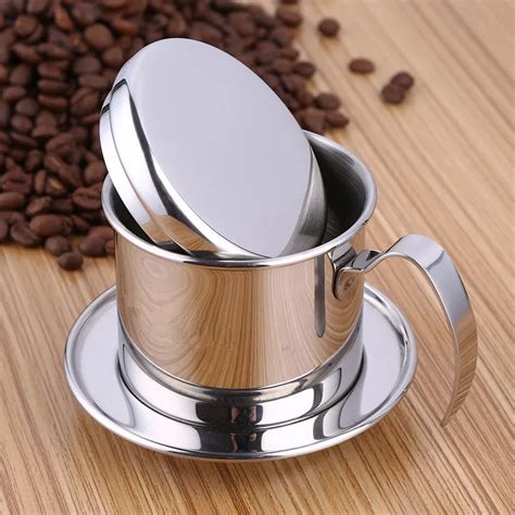 Stainless Steel Vietnam Coffee Pour Over Dripper Filter Coffee Maker