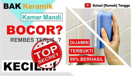 Namun, bak mandi ini sering sekali mengalami kebocoran dan membuat air yang kita tamping didalamnya menjadi habis sedikit demi sedikit. Cara Atasi Rembes Bak Mandi - Cara Mudah Dan Murah ...