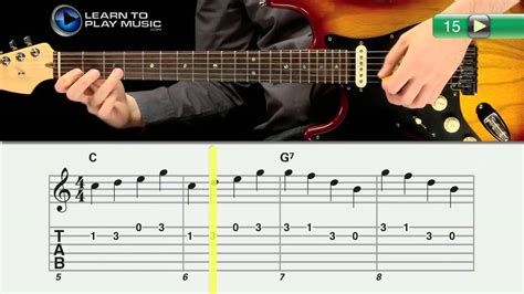 Ex015~L Left Handed Guitar Lessons ~ Progressive ~ Lead Part - YouTube