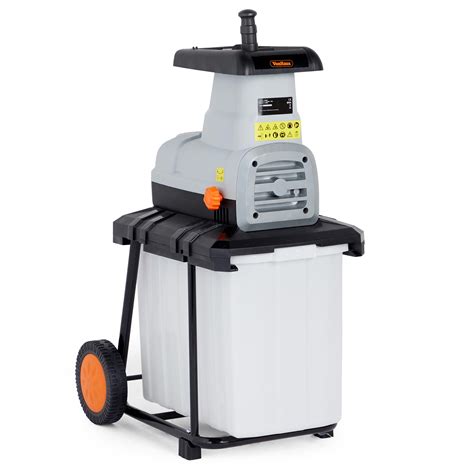 What's the difference between a chipper. VonHaus 2600W Electric Garden Shredder Rapid Waste Mulcher ...