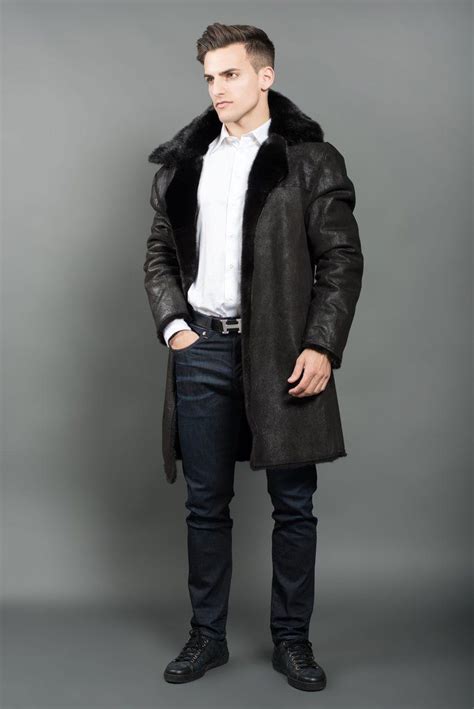 Reversible Black Mink Fur Coat Mink Fur Coat Men S Coats And Jackets