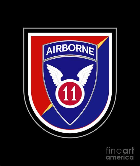 Army Flash W Dui 2nd Infantry Brigade Combat Team Airborne 11th