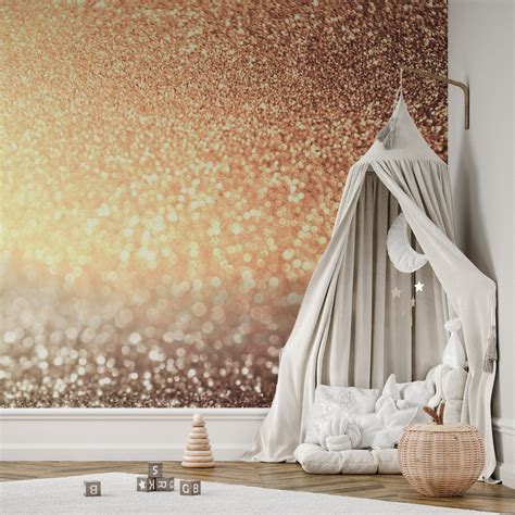 Copper Metal Glitter Surface Wallpaper Buy Online Happywall