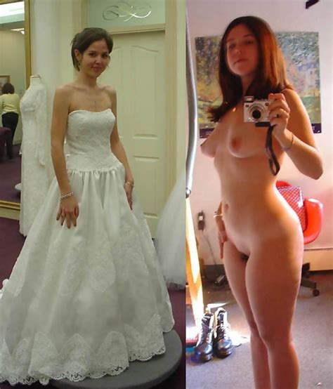 Real Amateur Newly Wed Wives Get Naughty In Their Wedding Pic Of 66
