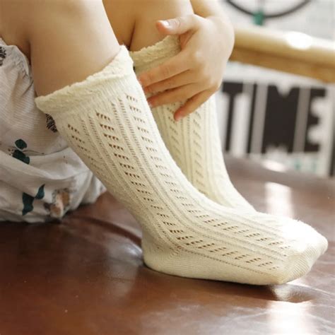 1pair Girl Socks Lovely Baby Socks Kids Socks Knee High Long Children