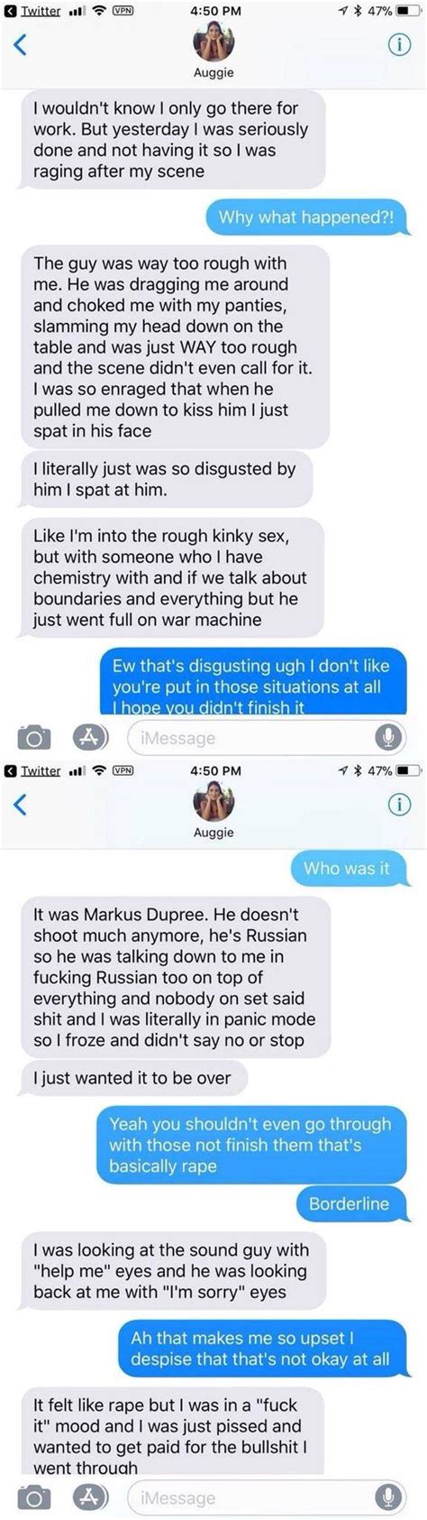 August Ames Texts About Last Scene With Markus Dupree August Ames