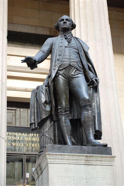 This Is The Statue Of George Washington At Federal Hall Across From The