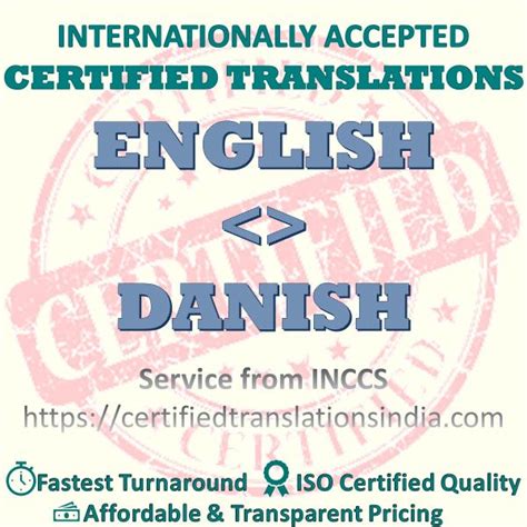 English To Danish Divorce Certificate Certified Translation Certified