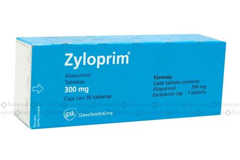Zyloprim 300 Mg Precio Caja Con 30 Tabletas En México Y Df