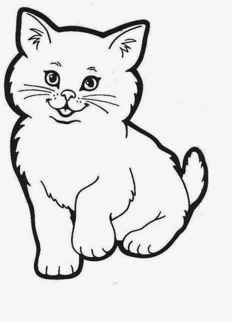 Planse De Colorat Si Fise Pentru Copii Pisica Planse De Colorat Cu Animale Domestice Cat