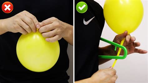 How To Tie A Balloon Easily Using Wire Hanger Youtube