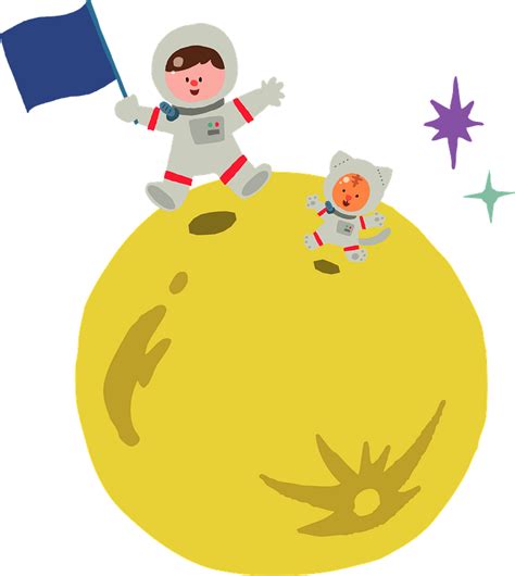 Astronaut On The Moon Clipart Free Download Transparent Png Creazilla