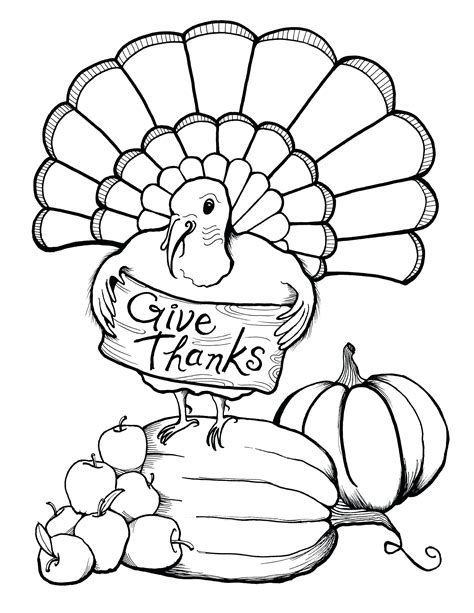 Thanksgiving Coloring Pages Pdf at GetColorings.com | Free printable