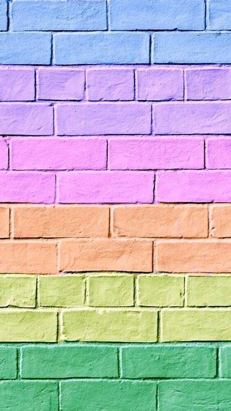 Colorful Pastel Brick Wallpaper Discovered By Amyjames Wallpaper