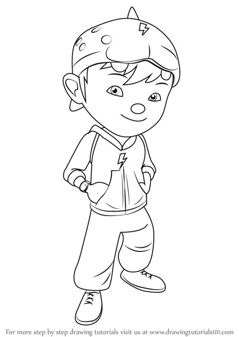 Learn How To Draw Boboiboy Boboiboy Step By Step Drawing Tutorials