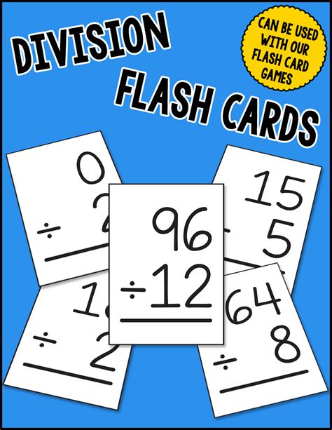 Division Flash Cards From Warm Hearts Publishing Division Flash Cards