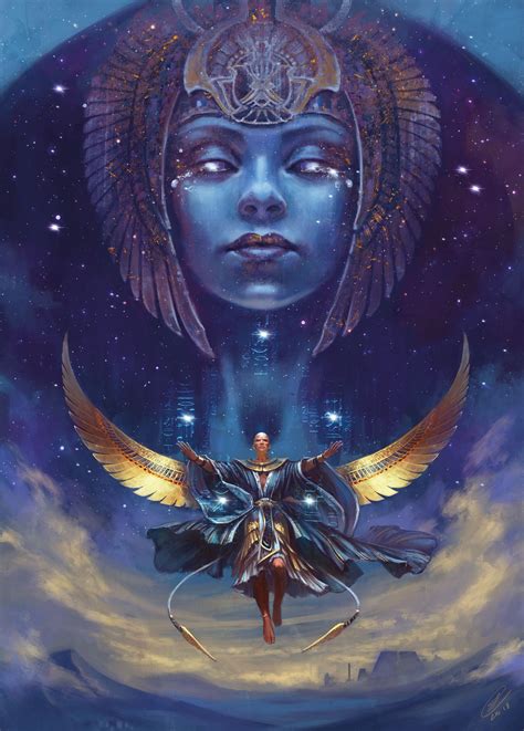 Nut Also Known By Various Other Transcriptions Is The Goddess Of The Sky In The Ennead Of