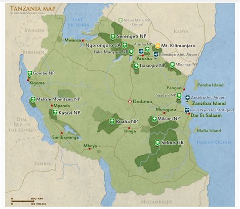 √ Map Of Kenya National Parks And Reserves