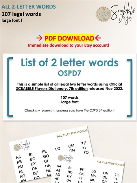 Pdf Scrabble Word List Cheat Sheet Acceptable 2 Letter Words List