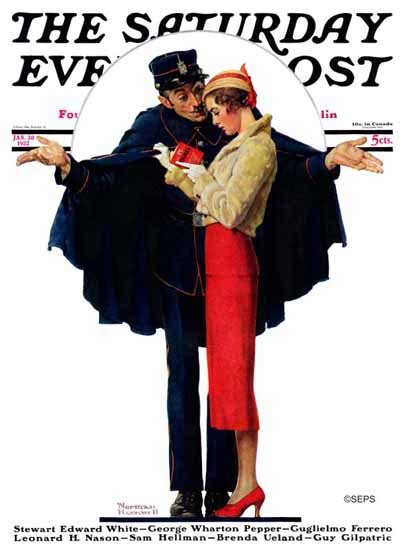 Norman Rockwell Saturday Evening Post Lost 19320130 Sex Appeal Mad