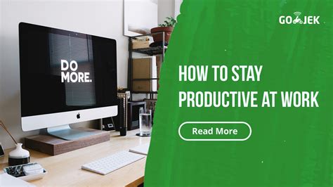 How To Stay Productive At Work Gohr