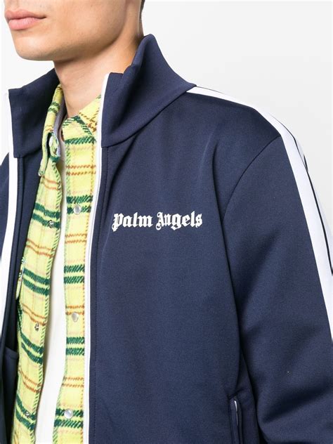 Palm Angels Tröja Med Dragkedja Och Logotyp Farfetch