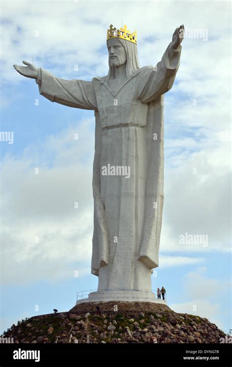 Swiebodzin Polen 15 April 2014 Blick Auf Die Statue Von Christus
