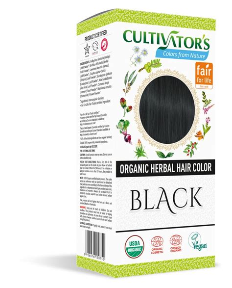 Cultivators Organic Herbal Hair Color Black Ekowarehouse