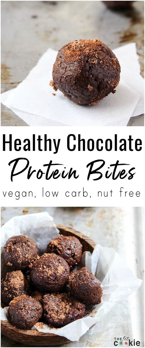 These Healthy Chocolate Protein Bites Have A Secret Ingredient That Makes Them Creamy They Are