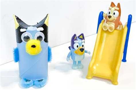 Easy Bluey Craft W Cardboard Rolls Sneak Preview Of New Bluey Toys