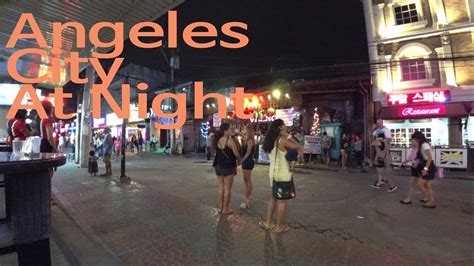 Angeles City Walking Street Just View At Nightphilippine 4k Youtube