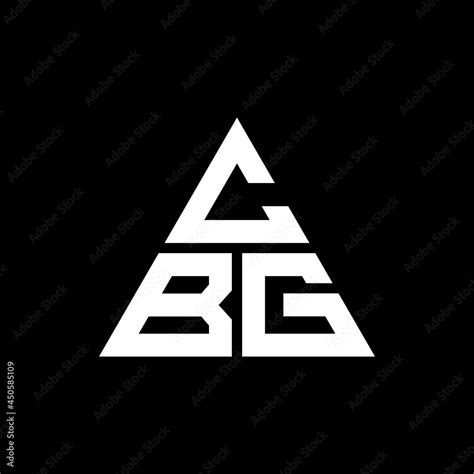 Cbg Triangle Letter Logo Design With Triangle Shape Cbg Triangle Logo