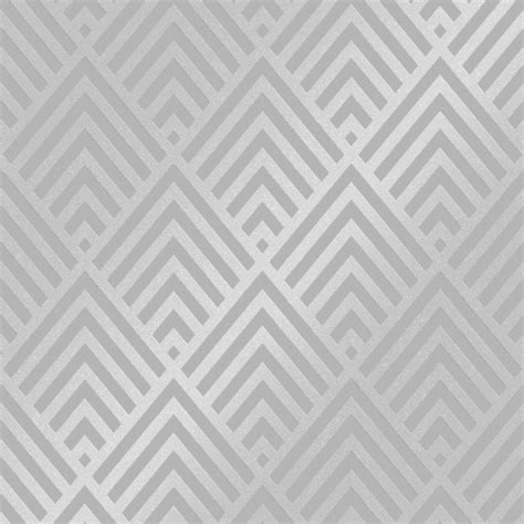 Henderson Interiors Shard Glitter Geometric Wallpaper Grey