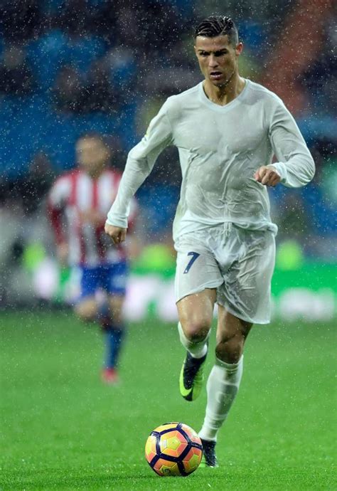 Cristiano ronaldo of real madrid runs with the ball during the uefa champions league semi final first leg match between bayern muenchen and real madrid at the allianz arena on april 25, 2018 in. Real Madrid-Sporting Gijon | Rain spoils Real Madrid's one ...