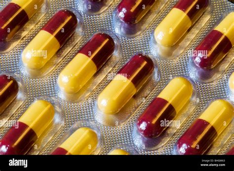 A Blister Pack Of Amoxicillin Antibiotic Capsules Stock Photo Alamy