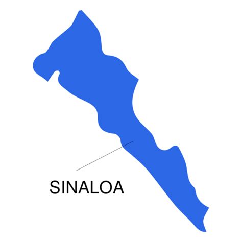 Sinaloa State Map Transparent Png And Svg Vector File