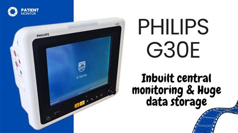 Philips Goldway G30e Bedside Patient Monitor Complete Demo How To